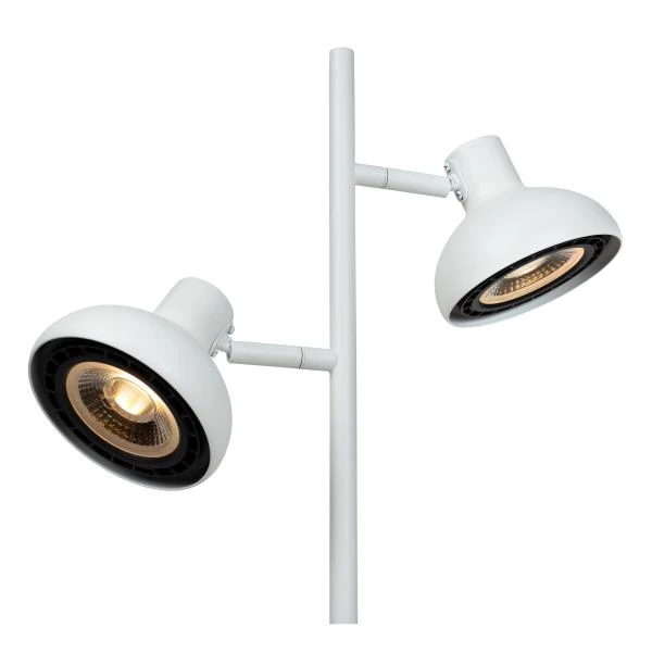 Lucide SENSAS - Floor lamp - 2xGU10 (ES111) - White - detail 1